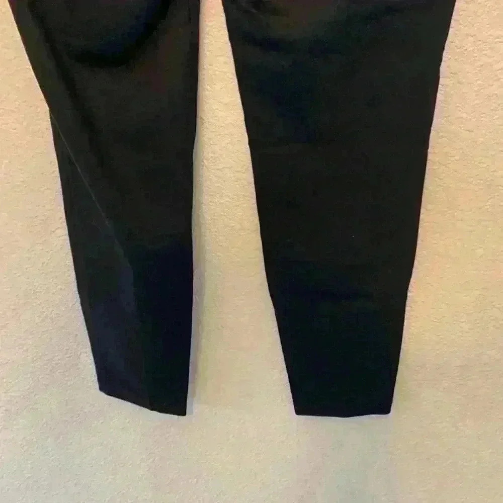 Eileen Fisher black pull on pant sz M career business casual work pant skinny - Picture 7 of 9